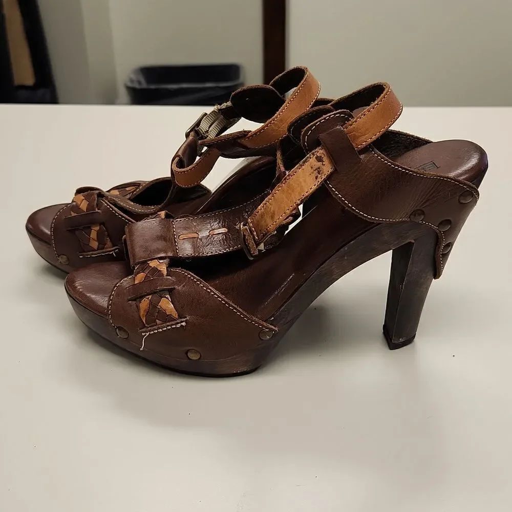 Bed Stu Cobbler Heels 9.5 B Shoes - Picture 2 of 16